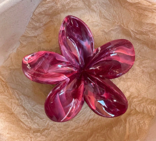 Pinche flor para el pelo - Rosa intenso