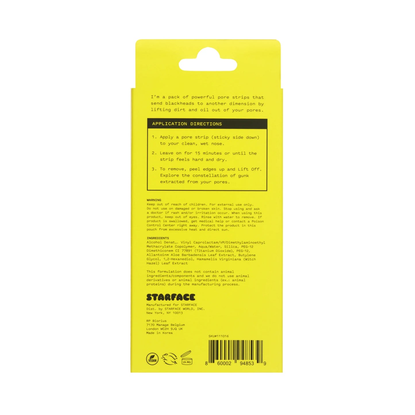 Starface - Lift Off Pore Strips