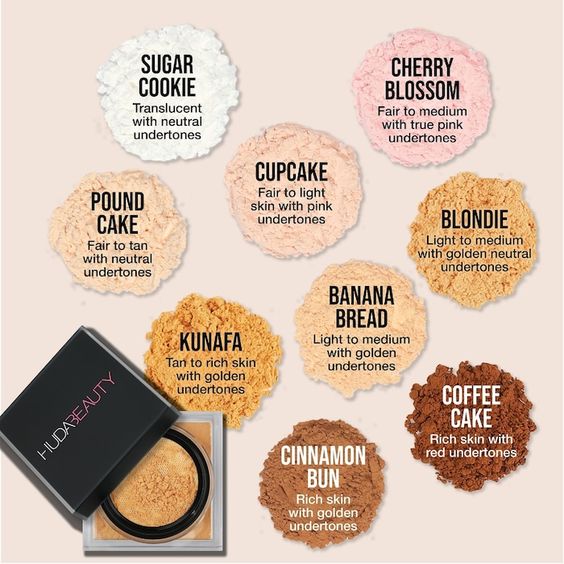 PREVENTA Polvos sueltos x Huda Beauty (variedad tonos)