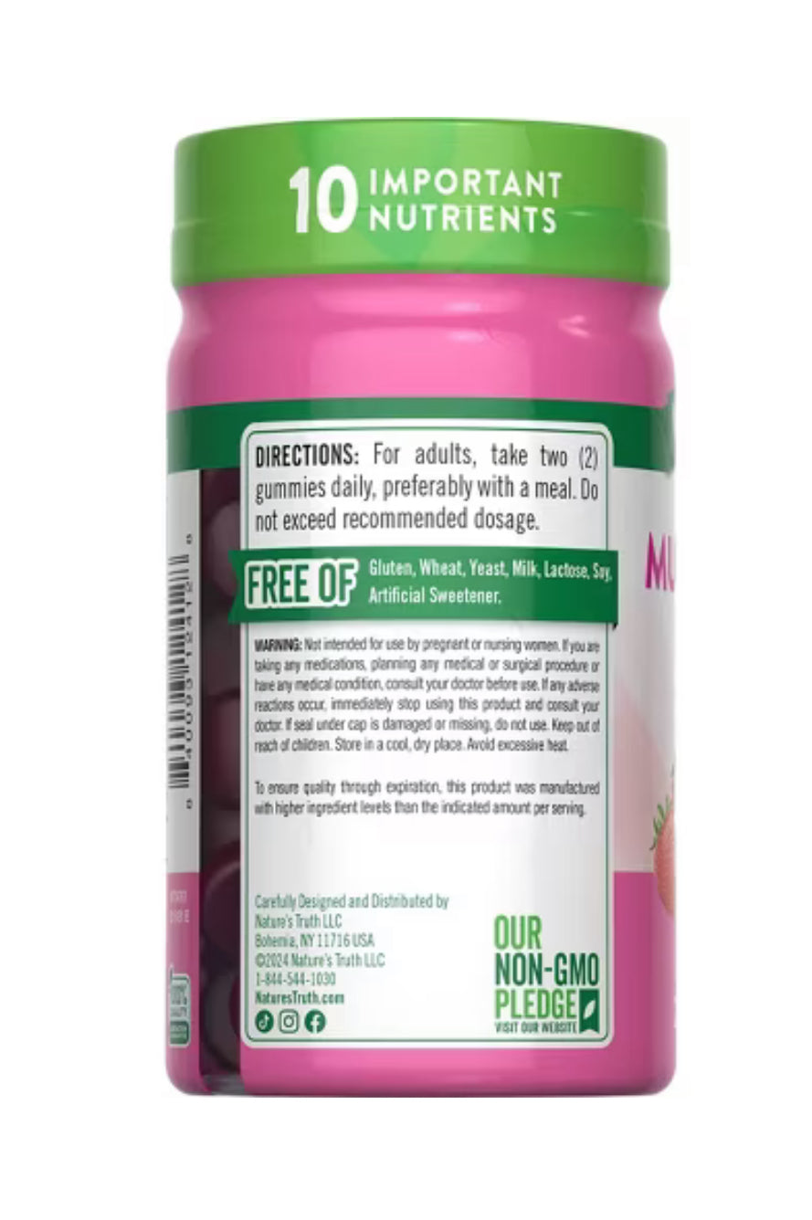 Gummies Multivitaminico mujer + colageno Nature’s Truth