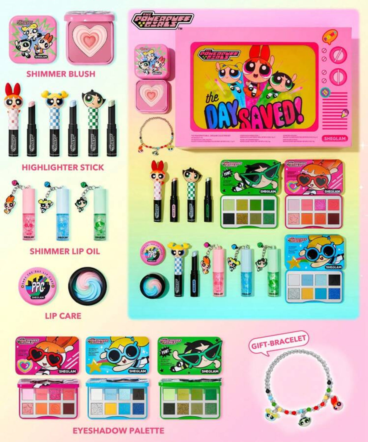 Set Chicas Súper Poderosas - Sheglam