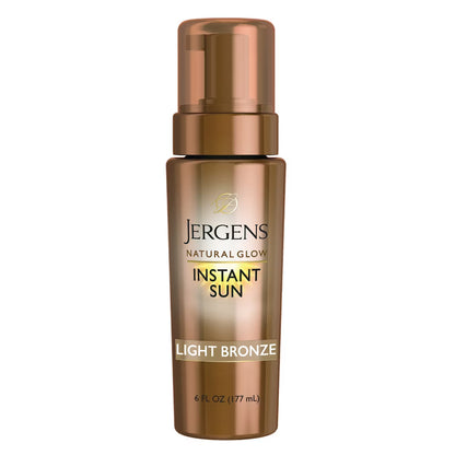 Jergens Natural Glow - Espuma autobronceadora hidratante instantánea