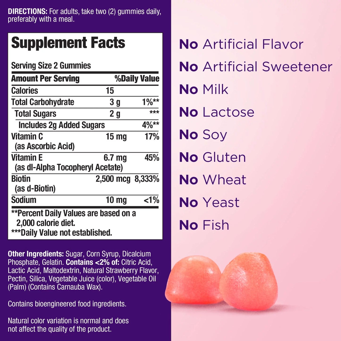 PREVENTA Hair, skin and nails Gummies BIOTINA