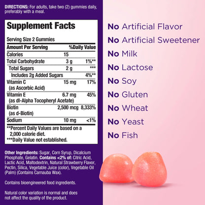 PREVENTA Hair, skin and nails Gummies BIOTINA