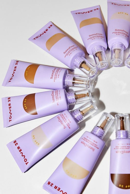 PREVENTA Tinted Sunscreen Foundation x Tower 28 (variedad tonos)