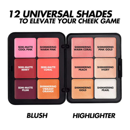PREVENTA HD Skin Blush & Glow Longwear Cream Face Palette