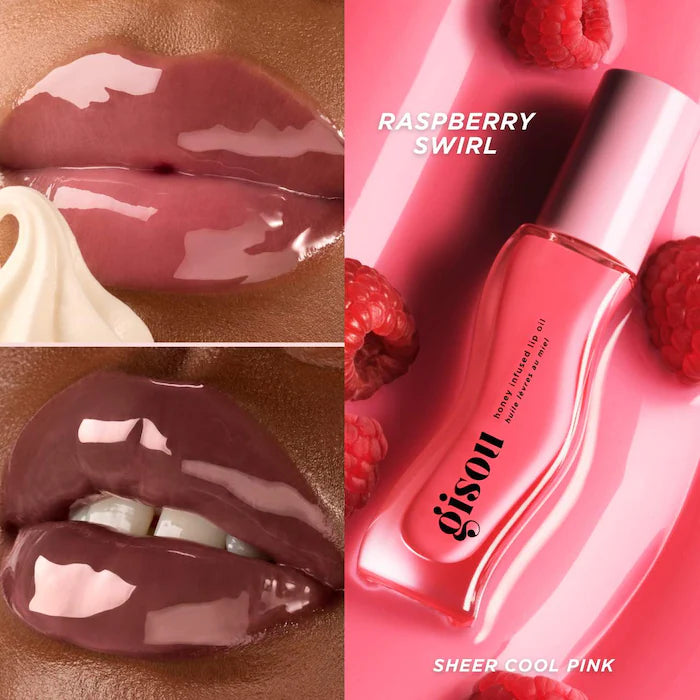 NUEVO Raspberry Swirl Hydrating Lip Oil - Gisou