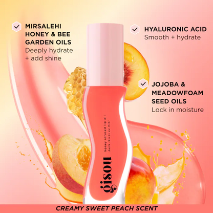 NUEVO Bee-llini Peach Hydrating Lip Oil - Gisou
